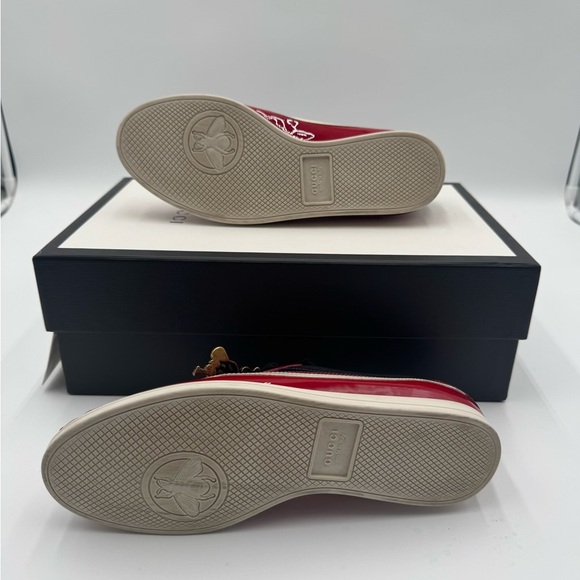 Gucci Falacer Patent Leather Sneakers in Red Size 35 - Picture 9 of 13